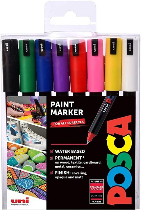Lot de marqueurs peinture Posca PC-1M 0,7 mm